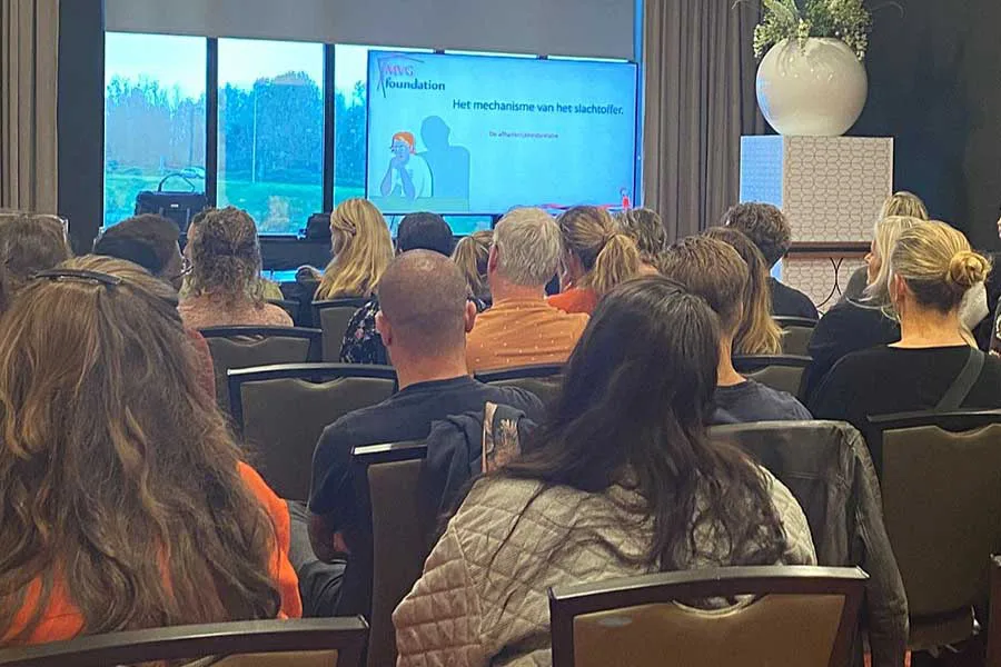 Audience attending a training session.